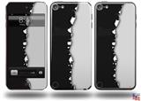 Ripped Colors Black Gray Decal Style Vinyl Skin - fits Apple iPod Touch 5G (IPOD NOT INCLUDED)