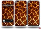 Fractal Fur Giraffe Decal Style Vinyl Skin - fits Apple iPod Touch 5G (IPOD NOT INCLUDED)