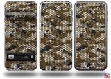 HEX Mesh Camo 01 Brown Decal Style Vinyl Skin - fits Apple iPod Touch 5G (IPOD NOT INCLUDED)