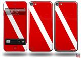 Dive Scuba Flag Decal Style Vinyl Skin - fits Apple iPod Touch 5G (IPOD NOT INCLUDED)
