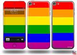 Rainbow Stripes Decal Style Vinyl Skin - fits Apple iPod Touch 5G (IPOD NOT INCLUDED)