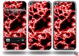 Electrify Red Decal Style Vinyl Skin - fits Apple iPod Touch 5G (IPOD NOT INCLUDED)