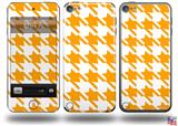 Houndstooth Orange Decal Style Vinyl Skin - fits Apple iPod Touch 5G (IPOD NOT INCLUDED)