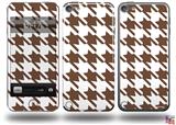 Houndstooth Chocolate Brown Decal Style Vinyl Skin - fits Apple iPod Touch 5G (IPOD NOT INCLUDED)