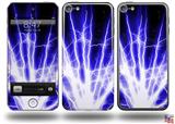 Lightning Blue Decal Style Vinyl Skin - fits Apple iPod Touch 5G (IPOD NOT INCLUDED)