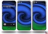 Alecias Swirl 01 Blue Decal Style Vinyl Skin - fits Apple iPod Touch 5G (IPOD NOT INCLUDED)