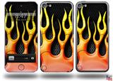 Metal Flames Decal Style Vinyl Skin - fits Apple iPod Touch 5G (IPOD NOT INCLUDED)