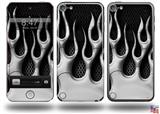 Metal Flames Chrome Decal Style Vinyl Skin - fits Apple iPod Touch 5G (IPOD NOT INCLUDED)
