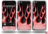 Metal Flames Red Decal Style Vinyl Skin - fits Apple iPod Touch 5G (IPOD NOT INCLUDED)