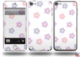 Pastel Flowers Decal Style Vinyl Skin - fits Apple iPod Touch 5G (IPOD NOT INCLUDED)