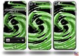 Alecias Swirl 02 Green Decal Style Vinyl Skin - fits Apple iPod Touch 5G (IPOD NOT INCLUDED)