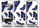 Butterflies Blue Decal Style Vinyl Skin - fits Apple iPod Touch 5G (IPOD NOT INCLUDED)