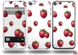 Strawberries on White Decal Style Vinyl Skin - fits Apple iPod Touch 5G (IPOD NOT INCLUDED)