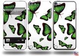 Butterflies Green Decal Style Vinyl Skin - fits Apple iPod Touch 5G (IPOD NOT INCLUDED)