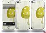 Mushrooms Yellow Decal Style Vinyl Skin - fits Apple iPod Touch 5G (IPOD NOT INCLUDED)