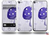 Mushrooms Purple Decal Style Vinyl Skin - fits Apple iPod Touch 5G (IPOD NOT INCLUDED)