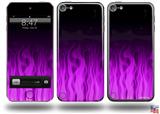 Fire Purple Decal Style Vinyl Skin - fits Apple iPod Touch 5G (IPOD NOT INCLUDED)