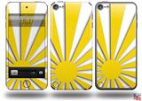 Rising Sun Japanese Flag Yellow Decal Style Vinyl Skin - fits Apple iPod Touch 5G (IPOD NOT INCLUDED)