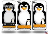 Penguins on White Decal Style Vinyl Skin - fits Apple iPod Touch 5G (IPOD NOT INCLUDED)