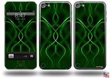 Abstract 01 Green Decal Style Vinyl Skin - fits Apple iPod Touch 5G (IPOD NOT INCLUDED)