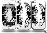 Big Kiss Black on White Decal Style Vinyl Skin - fits Apple iPod Touch 5G (IPOD NOT INCLUDED)
