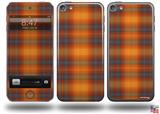 Plaid Pumpkin Orange Decal Style Vinyl Skin - fits Apple iPod Touch 5G (IPOD NOT INCLUDED)