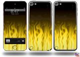 Fire Yellow Decal Style Vinyl Skin - fits Apple iPod Touch 5G (IPOD NOT INCLUDED)