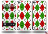 Argyle Red and Green Decal Style Vinyl Skin - fits Apple iPod Touch 5G (IPOD NOT INCLUDED)