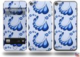 Petals Blue Decal Style Vinyl Skin - fits Apple iPod Touch 5G (IPOD NOT INCLUDED)