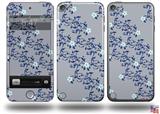 Victorian Design Blue Decal Style Vinyl Skin - fits Apple iPod Touch 5G (IPOD NOT INCLUDED)