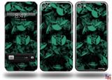 Skulls Confetti Seafoam Green Decal Style Vinyl Skin - fits Apple iPod Touch 5G (IPOD NOT INCLUDED)