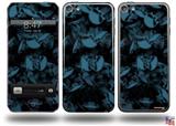 Skulls Confetti Blue Decal Style Vinyl Skin - fits Apple iPod Touch 5G (IPOD NOT INCLUDED)