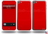 Solids Collection Red Decal Style Vinyl Skin - fits Apple iPod Touch 5G (IPOD NOT INCLUDED)