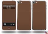 Solids Collection Chocolate Brown Decal Style Vinyl Skin - fits Apple iPod Touch 5G (IPOD NOT INCLUDED)