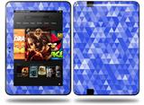 Triangle Mosaic Blue Decal Style Skin fits Amazon Kindle Fire HD 8.9 inch