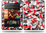 Sexy Girl Silhouette Camo Red Decal Style Skin fits Amazon Kindle Fire HD 8.9 inch