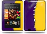 Ripped Colors Purple Yellow Decal Style Skin fits Amazon Kindle Fire HD 8.9 inch