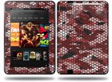 HEX Mesh Camo 01 Red Decal Style Skin fits Amazon Kindle Fire HD 8.9 inch