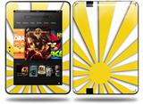 Rising Sun Japanese Flag Yellow Decal Style Skin fits Amazon Kindle Fire HD 8.9 inch