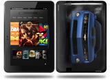 2010 Chevy Camaro Aqua - Black Stripes on Black Decal Style Skin fits Amazon Kindle Fire HD 8.9 inch