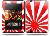 Rising Sun Japanese Flag Red Decal Style Skin fits Amazon Kindle Fire HD 8.9 inch