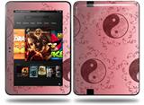 Feminine Yin Yang Red Decal Style Skin fits Amazon Kindle Fire HD 8.9 inch