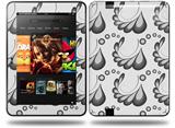 Petals Gray Decal Style Skin fits Amazon Kindle Fire HD 8.9 inch