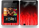 Fire Red Decal Style Skin fits Amazon Kindle Fire HD 8.9 inch