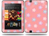Pastel Flowers on Pink Decal Style Skin fits Amazon Kindle Fire HD 8.9 inch
