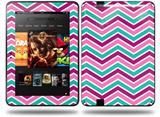 Zig Zag Teal Pink Purple Decal Style Skin fits Amazon Kindle Fire HD 8.9 inch