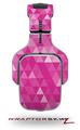 Triangle Mosaic Fuchsia Decal Style Skin (fits Tritton AX Pro Gaming Headphones - HEADPHONES NOT INCLUDED) 