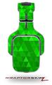 Triangle Mosaic Green Decal Style Skin (fits Tritton AX Pro Gaming Headphones - HEADPHONES NOT INCLUDED) 