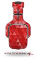 Triangle Mosaic Red Decal Style Skin (fits Tritton AX Pro Gaming Headphones - HEADPHONES NOT INCLUDED) 