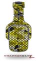 HEX Mesh Camo 01 Yellow Decal Style Skin (fits Tritton AX Pro Gaming Headphones - HEADPHONES NOT INCLUDED) 
